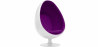 Buy Egg Design Armchair - Upholstered in Fabric - Eny Mauve 13192 - prices