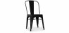 Buy Dining chair Stylix Industrial Design Square Metal - New Edition Black 99932871 - prices