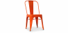 Buy Dining chair Stylix Industrial Design Square Metal - New Edition Orange 99932871 - in the EU