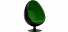 Buy 
Egg Design Armchair - Upholstered in Fabric - Eny Green 59312 at Privatefloor