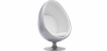 Buy Design Armchair - Eny Chair  - Coloured shell - Fabric Silver 59313 - prices