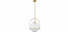 Buy Glass Ball Ceiling Lamp - Golden Pendant Lamp - Anette Gold 59329 - in the EU