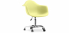 Buy Office Chair Weston Scandi Style Premium Design with wheels Pastel yellow 14498 - prices