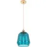 Buy Alessia pendant lamp - Crystal and metal Blue 59342