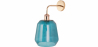 Buy Alessia wall lamp - Crystal and metal Blue 59343 - prices