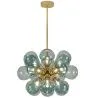 Buy Jacobella 18 bulbs suspension lamp - Metal and glass Blue 59344
