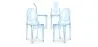 Pack of 4 Dining Chairs Transparent - Victoria Queen image 9