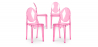 Buy Pack of 4 Dining Chairs Transparent - Victoria Queen Pink transparent 16459 in the Europe