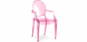 Buy Transparent Dining Chair - Armrest Design - Louis XIV Pink transparent 16461 with a guarantee
