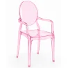 Transparent Dining Chair - Armrest Design - Louis XIV image 9