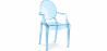 Buy Transparent Dining Chair - Armrest Design - Louis XIV Blue transparent 16461 Home delivery