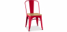 Buy Stylix Chair Square Wooden - Metal Red 99932897 - in the EU