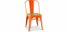 Buy Dining Chair - Industrial Design - Wood & Steel - Stylix Orange 99932897 Home delivery