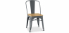 Buy Stylix Chair Square Wooden - Metal Dark grey 99932897 in the Europe