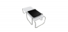 Buy Set of 2 Stackable Coffee Tables - Wood and Steel - Lacky White / Black 13310 at Privatefloor