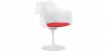 Buy Tulipan Armchair - Faux Leather - White structure Red 59259 - in the EU