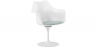 Buy Tulipan Armchair - Faux Leather - White structure Light grey 59259 - prices