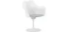 Dining Chair with Armrests - White Swivel Chair -Tulipan image 9