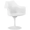 Buy Tulipan Armchair - Faux Leather - White structure White 59259