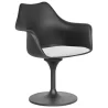 Buy Tulipan Armchair - Faux Leather - Black shell White 59260