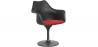 Buy Dining Chair with Armrests - Black Swivel Chair - Tulipan Red 59260 Home delivery
