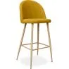 Buy Fabric Upholstered Stool - Scandinavian Design - 76cm - Evelyne Yellow 59356