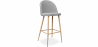 Buy Fabric Upholstered Stool - Scandinavian Design - 73cm - Evelyne Light grey 59356 at Privatefloor