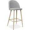 Buy Fabric Upholstered Stool - Scandinavian Design - 76cm - Evelyne Light grey 59356