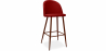 Buy Bar stool Evelyne  Scandinavian Design Premium - 76cm - Dark legs Red 59357 at Privatefloor