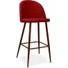 Buy Fabric Upholstered Stool - Scandinavian Design - 76cm - Evelyne Red 59357