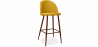 Buy Bar stool Evelyne  Scandinavian Design Premium - 76cm - Dark legs Yellow 59357 - in the EU