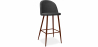 Buy Bar stool Evelyne  Scandinavian Design Premium - 76cm - Dark legs Dark grey 59357 in the Europe