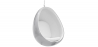 Buy Suspension Eye Chair - Eero Aarnio style - Coloured shell - Fabric Light grey 59352 - in the EU
