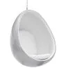 Buy Suspension Eye Chair - Eero Aarnio style - Coloured shell - Fabric Light grey 59352