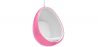 Buy Suspension Eye Chair - Eero Aarnio style - Coloured shell - Fabric Pink 59352 - in the EU