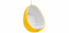 Buy Suspension Eye Chair - Eero Aarnio style - Coloured shell - Fabric Yellow 59352 at Privatefloor
