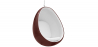 Buy Suspension Eye Chair - Eero Aarnio style - Coloured shell - Fabric Chocolate 59352 home delivery