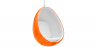 Buy Suspension Eye Chair - Eero Aarnio style - Coloured shell - Fabric Light orange 59352 - prices