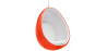 Buy Suspension Eye Chair - Eero Aarnio style - Coloured shell - Fabric Reddish orange 59352 at Privatefloor