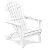 Buy Adirondack Garden Chair - Wood White 59415