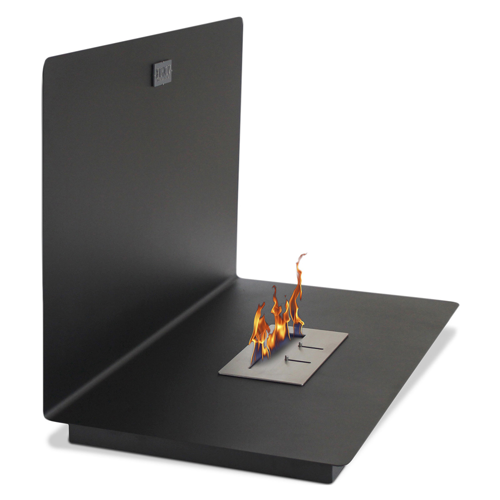 Buy Wall-mounted Ethanol Fireplace - Alon Glossy Black 46772 - in the EU