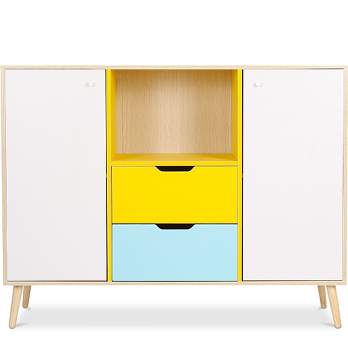  Buy Scandinavian style multicoloured sideboard bookcase - Wood Multicolour 59651 - in the EU