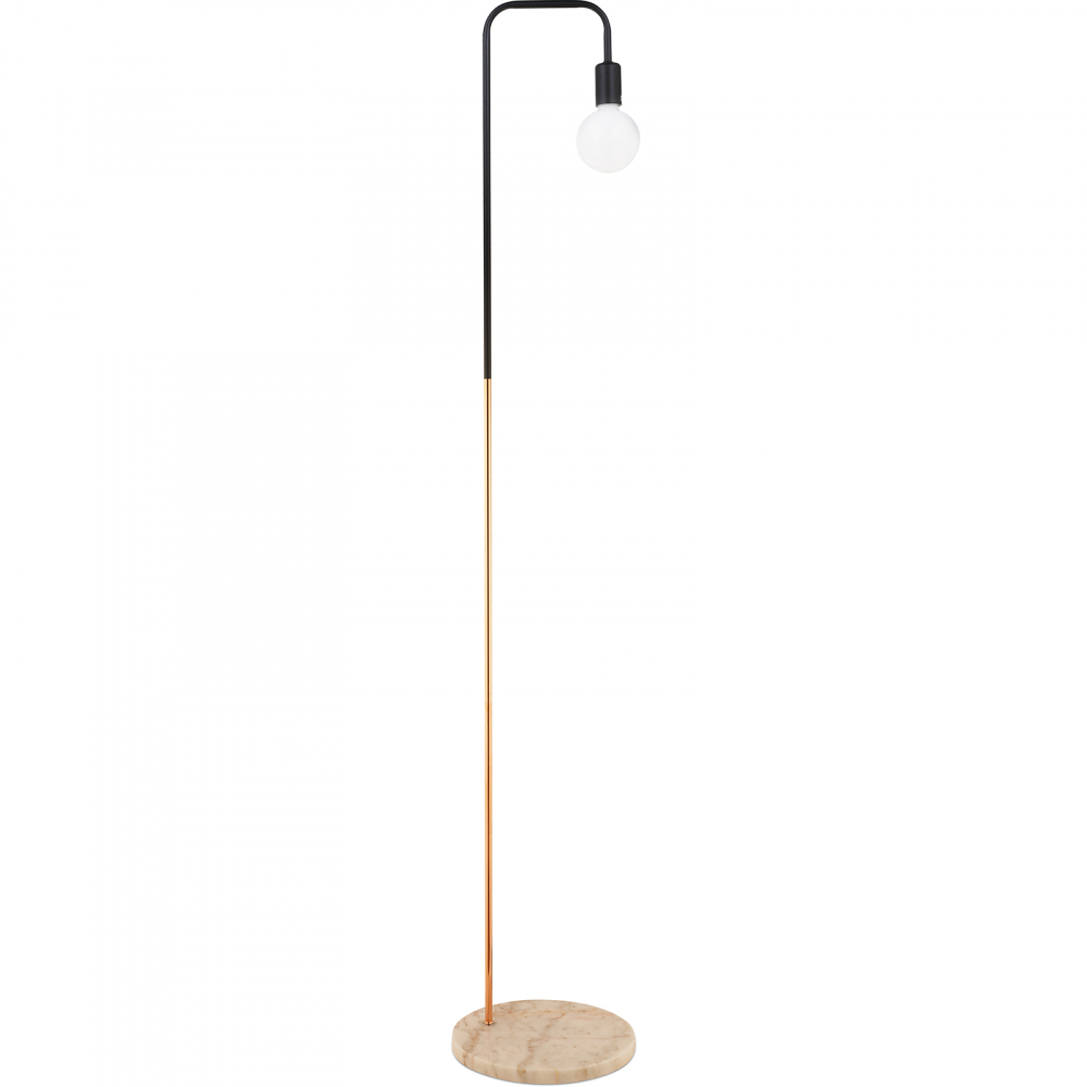  Buy Carlo floor lamp - Metal and marble Chrome Pink Gold 59578 - in the EU