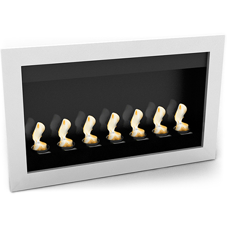  Buy Contemporary Wall-Mounted Ethanol Fireplace - VPF-FD50-WHITE White 17140 - in the EU