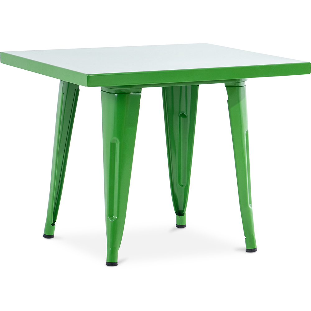  Buy Square Children's Table - Industrial - Metal - 60cm - Stylix Green 59685 - in the EU