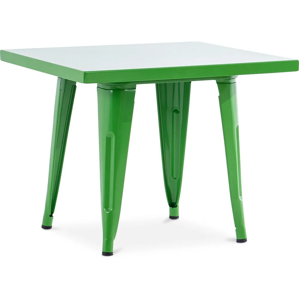 Square Children's Table - Industrial - Metal - 60cm - Stylix image 8