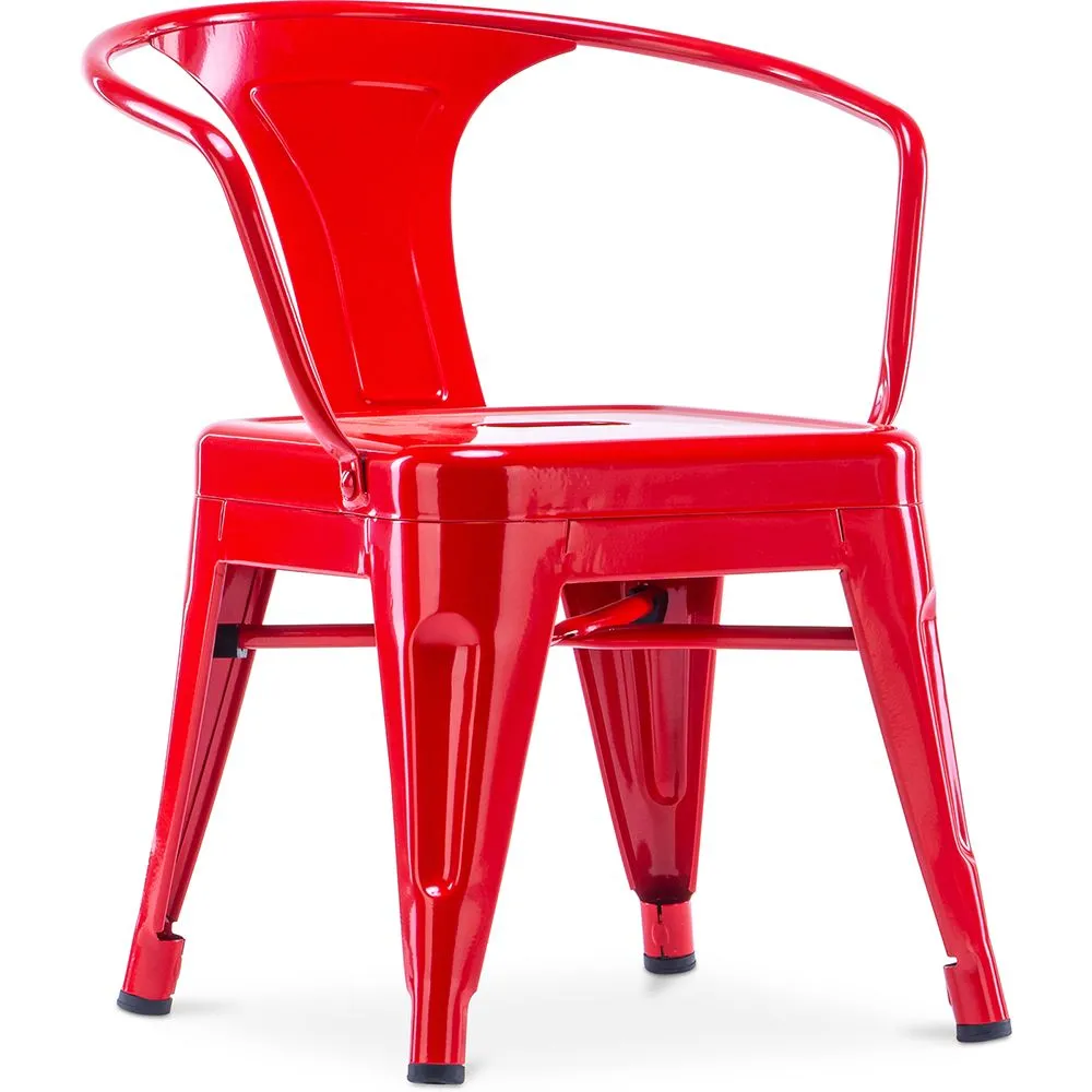 Children's Chair with Armrests - Children's Chair Industrial Design - Steel - Stylix image 8