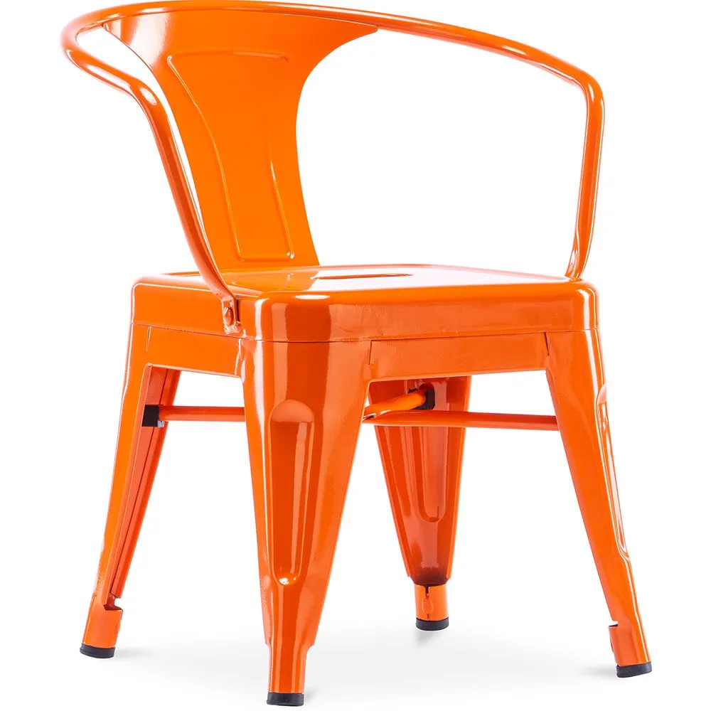 Children's Chair with Armrests - Children's Chair Industrial Design - Steel - Stylix image 8
