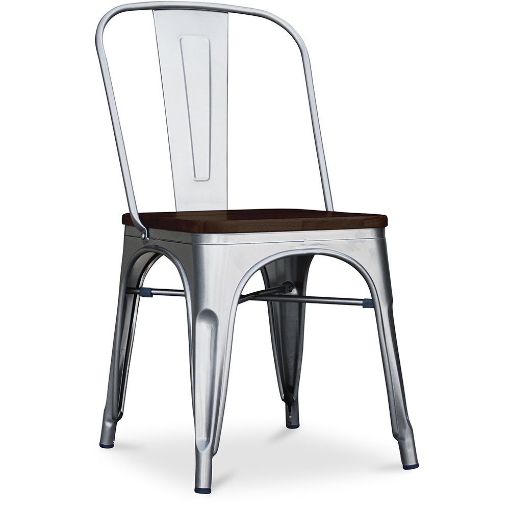  Buy Dining Chair - Industrial Design - Wood and Steel - Stylix Steel 59709 - in the EU