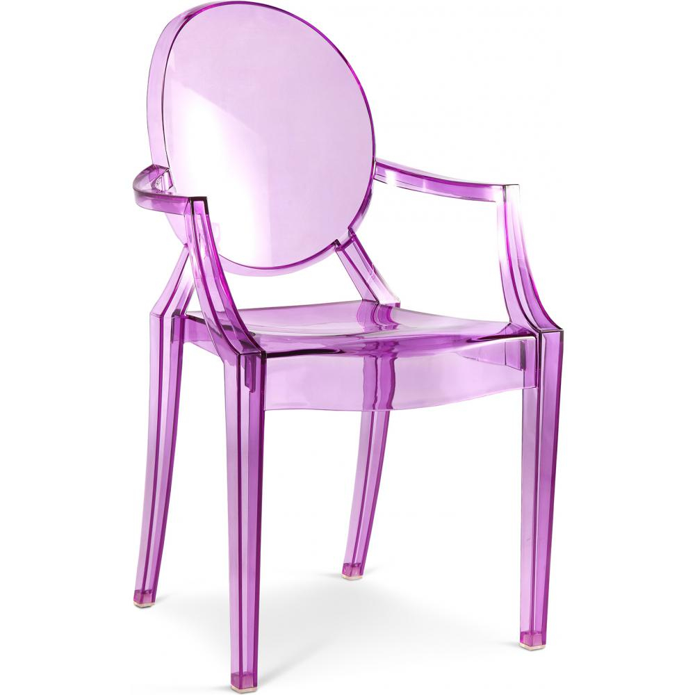  Buy   Children Armchair Louis XiV Design Transparent Purple transparent 54010 - in the EU